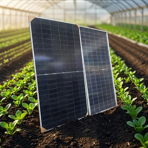 แผงโซลาร์เซลล์แบบ N-Type Half-Cut Double-Glass IBC Bifacial HJT กำลังไฟ 700 วัตต์ ประสิทธิภาพ 23% รับประกัน 25 ปี สำหรับระบบโซลาร์เซลล์อุตสาหกรรม - Product Image 1