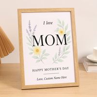 Glücklicher Muttertag Fotorahmen Baby Handabdruck Kunst Vorschul-Elterngeschenk, Neugeborenen-Andenken, Kleinkind-Tagesstätten-Aktivitäten