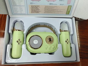 Loa Bluetooth không dây C20 Plus, loa di động, loa karaoke <span class=keywords><strong>mini</strong></span>, micro không dây, bộ micro karaoke - Product Image 2