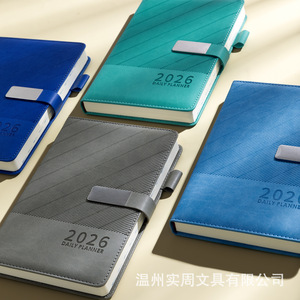 Biểu Tượng Tùy Chỉnh A5 PU Cứng Bìa Máy Tính Xách Tay Từ Tháp Khóa Bút Chủ 2026 Lịch Trình Kế Hoạch Tiếng Anh Tạp Chí Văn Phòng Nhà Cung Cấp - Product Image 3