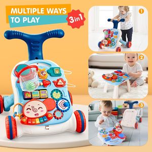 Juguete Andador Multifuncional 4 en 1 para Bebés, Juguete Educativo Temprano con Música y Mesa de Estudio - Product Image 5