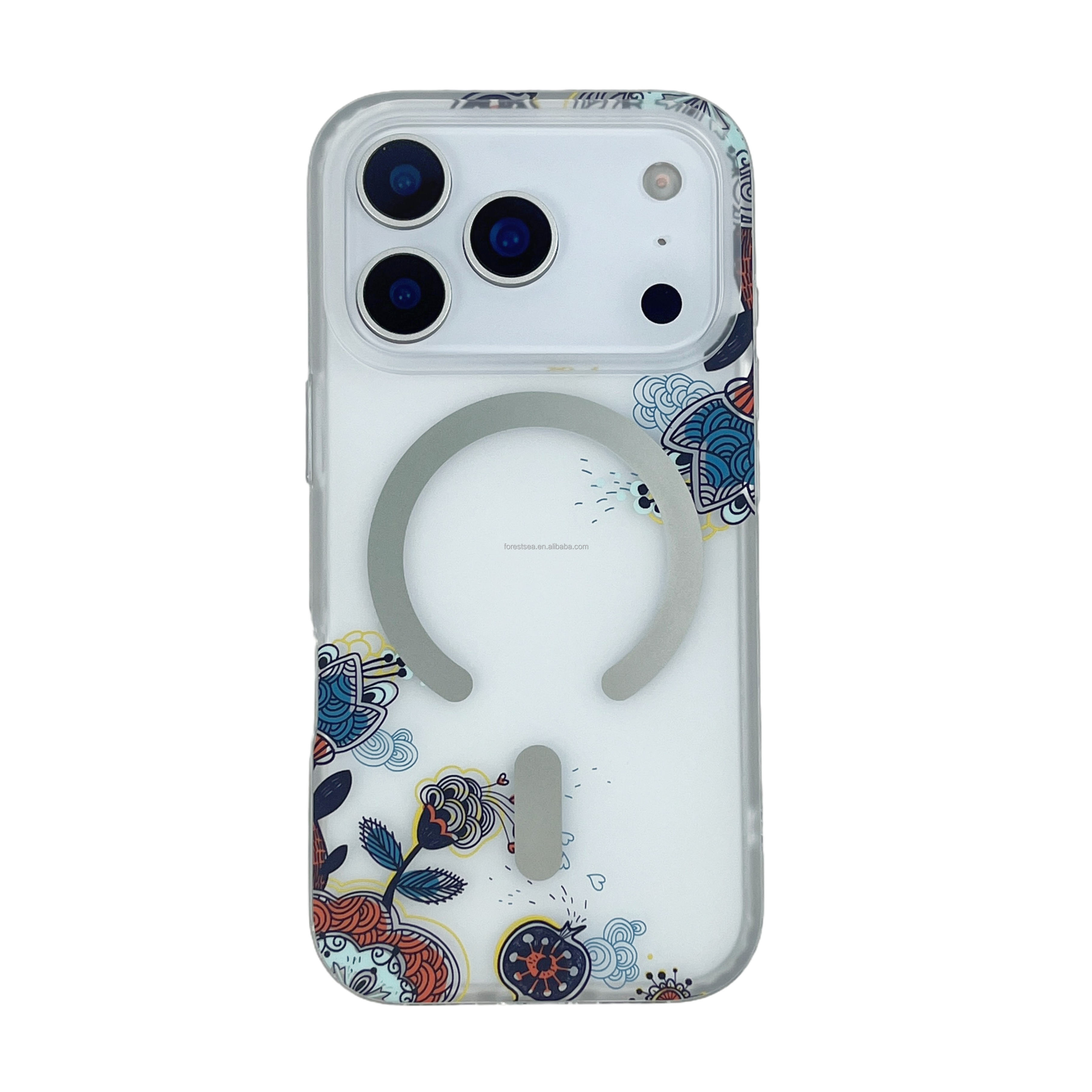 Fleurs linéaires bleues