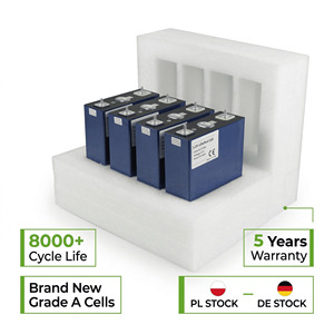 แบตเตอรี่ลิเธียมไอออนแบบปริซึม Lifepo4 LFP สำหรับพลังงานแสงอาทิตย์ 3.2V 280Ah/314Ah ชาร์จได้ 8000 รอบ -20-60 องศาเซลเซียส - Product Image 1