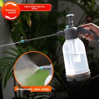 Pulvérisateur à pression manuel de 2 L pour jardin, bouteille de pulvérisation en HDPE avec buse réglable pour l'arrosage des plantes, le lavage de voitures et le nettoyage