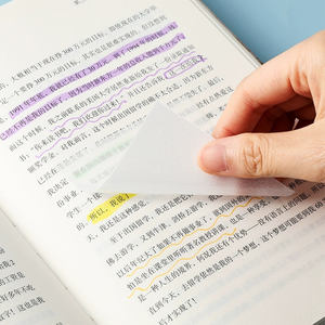 Fournitures de bureau Foska 50 feuilles de bloc-notes collant étanche de couleur fluorescente adhésive haute transparence pour prendre des notes - Product Image 3