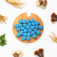 Tabletas de Maca Herbal 100mg y 500mg, Píldoras Triangulares Azules para Hombres, Fórmulas Personalizables OEM, Muestra Gratis