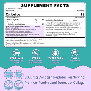 Gummies au collagène sans sucre, marque privée OEM/ODM - pour une peau, des cheveux et des ongles sains - Product Image 2