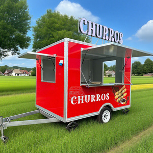 <b>Towable</b> Food Trailer Full Kitchen Equipment Ice Cream Candy Snack Food Construction Outdoor Food Van Trailer - Product Image 1