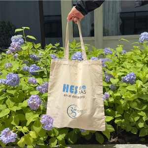 Bolsa de Compras Biodegradable de Gran Capacidad, Bolsa de Hombro de Lona de Algodón de Alta Calidad para Compras - Product Image 3