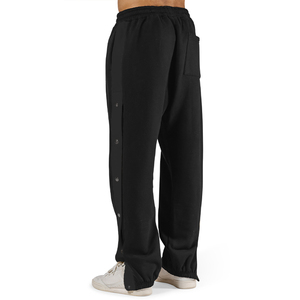 Fashion Basketball Pants Sports Men Tear Away High <strong>Split</strong> Patchwork Snap Button Street Wear Sweatpants Straight Quick Dry - Product Image 4