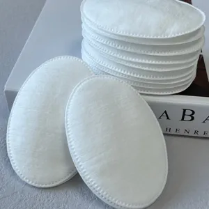 Ovale Wattenschijfjes Gezicht-Make-Up Remover Pads Hypoallergeen Pluisvrij | 100% Puur Katoen