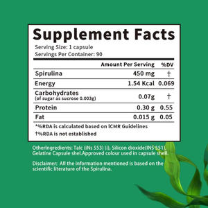 Groothandel Bulk Gezondheidsvoordelen Biologische Groene Spirulina Tabletten Softgel Zachte Capsules Afslankende Spirulina Capsules Prijs - Product Image 3