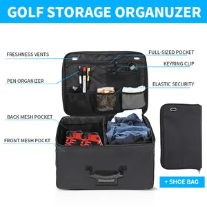 Armario de Golf portátil para viaje, bolsa de almacenamiento de accesorios de Golf, organizador de camiones de Golf Premium, impermeable