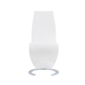 Silla de café de Isla de pub de comedor de cocina tapizada de cuero de imitación sin brazos, Juego de 2 taburete trasero de Metal de altura de mostrador - Product Image 5