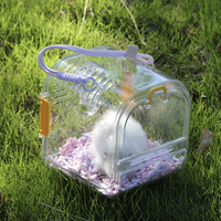 Kandang Hamster Tafit dengan Botol Air, Tas Pembawa Hewan Kecil Portabel untuk Gerbil dan Hamster Kerdil