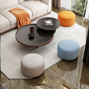 India Manufacturer PCI Model 878 Foldable Bedroom Dining <b>Table</b> Set Leather Design High Colored Velvet <b>Stools</b> Ottomans Storage - Product Image 2