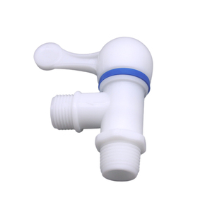 Robinet d'angle en plastique PP avec cartouche céramique, contrôle bidirectionnel du débit d'eau, pour salle de bain et cuisine, sécurité et anti-âge - Product Image 1