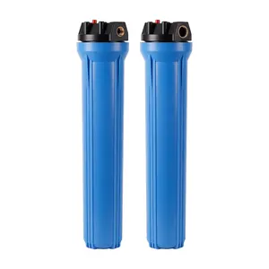 MSQ 20 Inch Plastic Slim Blue Purifier Pp Drinking Water Cartridge Filter Housing Water Purifier