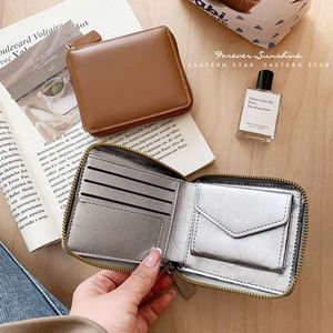 Cartera delgada de moda para mujer con cremallera, monedero de cuero PU con tarjeteros - Product Image 2