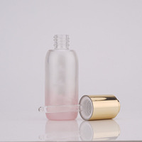 Emballage personnalisé pour huile capillaire, savon liquide, soin de la peau, flacon en verre cylindrique de 50 ml, bouchon à vis en aluminium, huile essentielle ambrée