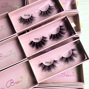 Volume moelleux et classique 3D vison cils vendeur 5D vrai vison pleine bande vison cils en gros - Product Image 1