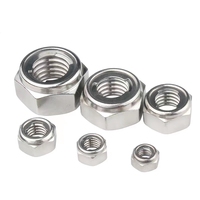 Acier inoxydable DIN980M SS304 SS316 Couple dominant Hexagon Metal M3 M11 Écrous de blocage à tête plate