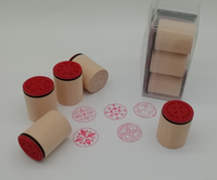 Nouveau design : Kit de tampons en bois DIY pour enfants avec dessins animés, son personnalisé et certifié CE