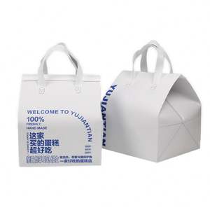 Bolsa Térmica Portátil Autoadhesiva Desechable Personalizada de Color Naranja para Comida para Llevar, Bolsa Aislante de Tela No Tejida para Entrega de Café con Dibujos Animados - Product Image 5