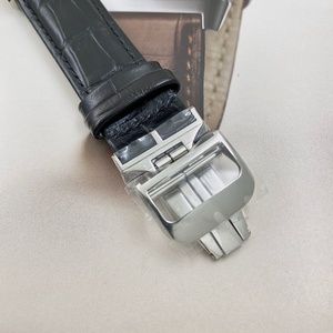 J-gerr Classic Reverso Series Dual Time Zone 180 Rotating Flip Stainless Steel Case Leather Strap Digital <b>Scale</b> <b>Mechanical</b> Watch - Product Image 5