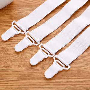 Creative and practical anti-slip sheet <b>clips</b> (4-pack) - Elastic band fasteners for securing sheets. - Product Image 3
