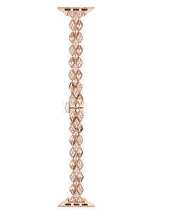 Correas de Reloj Inteligente para Mujer con Pedrería Brillante, Transpirables, de 38 mm y 42 mm, Compatibles con <span class=keywords><strong>Apple</strong></span> <span class=keywords><strong>Watch</strong></span> Series 7 y 5, de Acero Inoxidable - Product Image 4