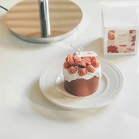 Bougie parfumée personnalisée en gros pour gâteau d'anniversaire, boîte cadeau créative, parfum d'ambiance, souvenir pour offrir en cadeau