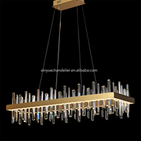 Lampe en cristal moderne simple et luxueuse, style nordique, éclairage suspendu créatif en acier inoxydable pour salon, luminaires de plafond
