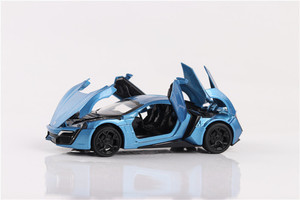 Miniauto Dubai supercar 1:32 modello caldo modello pressofuso con suono e luce modello pullback - Product Image 5