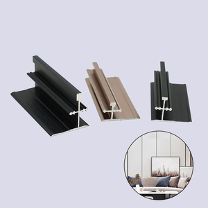 Diseño moderno Aleación de aluminio Forma de H Panel de pared flexible Embellecedor Tira decorativa Heding de metal - Product Image 4