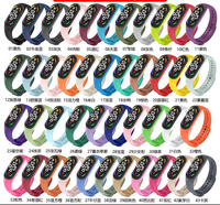 Pour Mi Band 7/6/5/4/3 TPU Bracelet Couleur Pure Smartwatch Accessoires