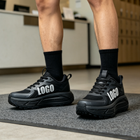 Chaussures de course pour hommes personnalisées OEM, amortissantes, pour l'extérieur, baskets pour hommes, chaussures décontractées à lacets pour la marche