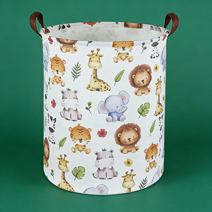 Cesto Portabiancheria Pieghevole Impermeabile per Casa con Manici, Contenitore per Vestiti di Bambini, Cesto per Biancheria Sporca - Product Image 4