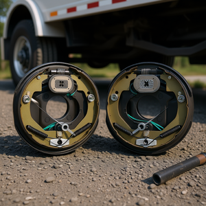 Ensemble de frein de remorque électrique 10 x 2,25 pouces auto-ajustable 3500 lb avec kit de montage à 4 trous pour essieu - Product Image 2