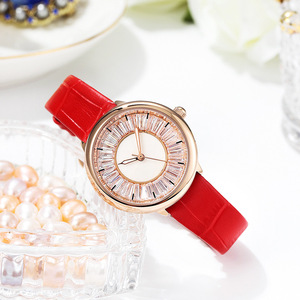 Nuevo reloj con correa de cuero para mujer, elegante y moderno, reloj de cuarzo resistente al agua - Product Image 3