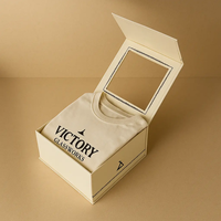 Dossiers en carton pliables de luxe haut de gamme personnalisés Conception à rabat Estampage Recyclable Petit lot Boîte de couleur sur mesure