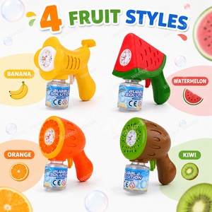 Pistola per <span class=keywords><strong>Bolle</strong></span> di Sapone a Tema Frutta Kiwi Arancia Anguria Banana con Luci LED Automatiche per l'Estate - Product Image 6