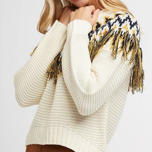 Pulls à franges de Noël pour femmes de haute qualité avec logo personnalisé, pulls en tricot pour femmes pour l'hiver - Product Image 4