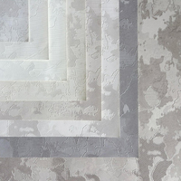Rouleau de papier peint vinyle PVC gaufré 3D, couleur unie, pour la décoration d'hôtels, d'appartements, de lieux de divertissement, de maisons et de projets muraux commerciaux