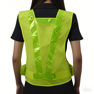 Ropa de seguridad esencial Chaleco DE SEGURIDAD reflectante LED logotipo personalizado ropa de trabajo ropa de seguridad chaleco reflectante de alta visibilidad - Product Image 3