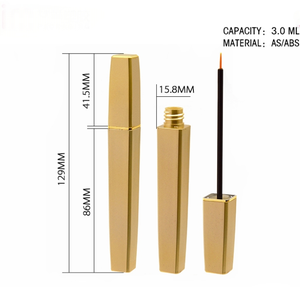 Tubo líquido de pintura en aerosol dorado de 3ml, nutrición para el crecimiento de pestañas para embalaje de líquido esencial, Material ABS, delineador de ojos vacío para cosméticos - Product Image 4
