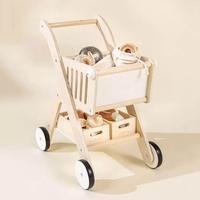 Chariot d'activités en bois naturel Montessori moderne Jouet en bois pour enfants Autres meubles pour enfants Produit