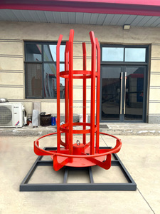 Support vertical en acier pour barres d'armature avec équipement auxiliaire de freinage pour machine de découpe et de pliage CNC - Product Image 6