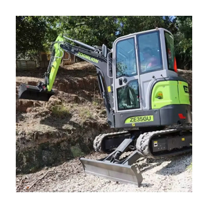Vente en gros d'excavatrice sur chenilles Zoomlion ZE35GU avec hydraulique YUKEN, moment de charge élevé de 3790 kg, garantie d'un an, équipement de construction - Product Image 1