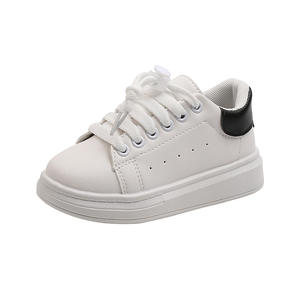 Chaussures de sport décontractées pour enfants printemps nouvelles chaussures en cuir respirantes pour garçons chaussures blanches pour filles baskets pour enfants moyennes et grandes - Product Image 6